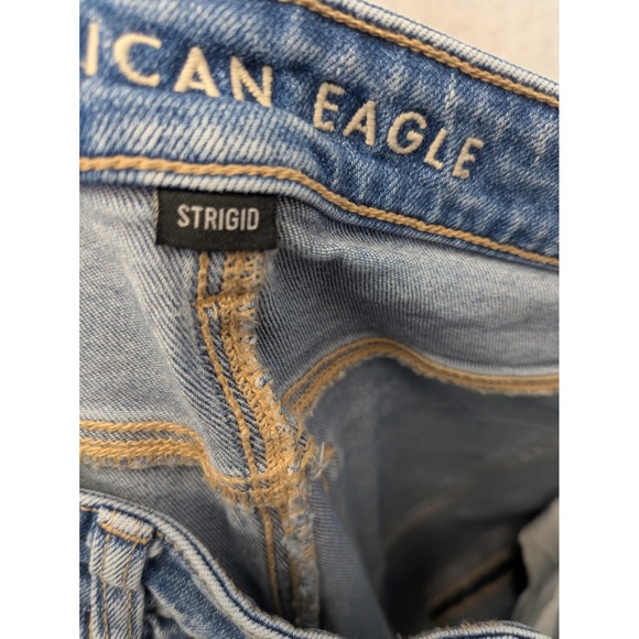 American Eagle Strigid Mom Jeans Women's Size 10 Short Distressed High Rise - Picture 8 of 12